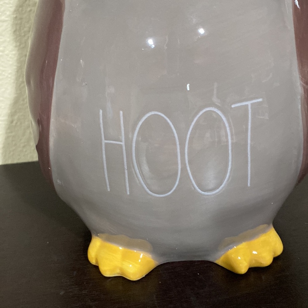 New Rae Dunn Hoot ceramic owl decor - Picture 2 of 8